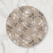 Thanksgiving Herfst bladeren bruin geruite Bedankjes Labels (Achterkant)