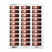 Thanksgiving herfst bladeren-esdoorn aangepaste la etiket (Full Sheet)