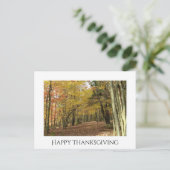 Thanksgiving Herfst Foliage Photo Holiday Briefkaart (Staand voorkant)