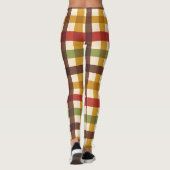 Thanksgiving Herfst Gingham Pset Tartan Leggings (Achterkant)