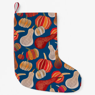 Thanksgiving. Herfst, illustratie met pompoen. Kleine Kerstsok