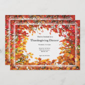 Thanksgiving Herfst Kaart (Voorkant / Achterkant)