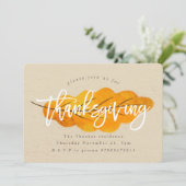 THANKSGIVING HERFST LEAF UITNODIGING (Staand voorkant)