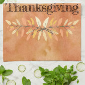 Thanksgiving herfst leborders theedoek (Gevouwen)