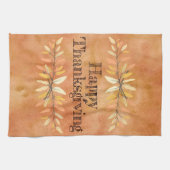 Thanksgiving herfst leborders theedoek (Horizontaal)