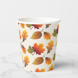 Thanksgiving Herfst / Najaar kleurrijk lederen pat Papieren Bekers