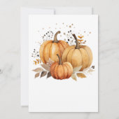 Thanksgiving Herfst Pumpkin Bedankkaart (Achterkant)