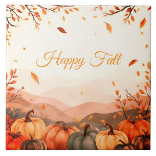 Thanksgiving, Herfst Seizoen ,Happy Herfst Outdoor Tegeltje