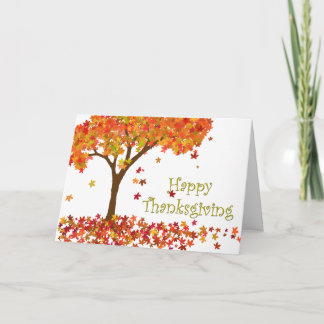 Thanksgiving Herfst Tree Kaart