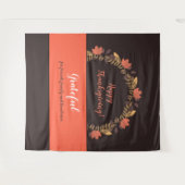 Thanksgiving-herfstbladeren Fotobackdrop Wandkleed (Voorkant (horizontaal))