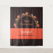 Thanksgiving-herfstbladeren Fotobackdrop Wandkleed (Voorkant)