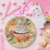 Thanksgiving Herfstpatroon Papieren Bordje (Feest)