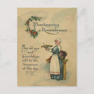 Thanksgiving-herinnering Feestdagenkaart