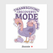 THANKSGIVING HERSTEL MODUS SLAPERIG TURKIJE STICKER (Vel)