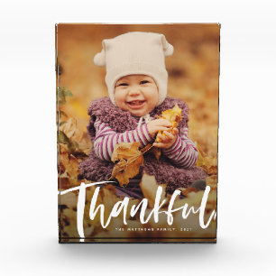 Thanksgiving het ankful borstelmanuscript moderne  fotoblokken