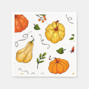 Thanksgiving Holiday Herfst Pumpkin Modern Sinaasa Servet