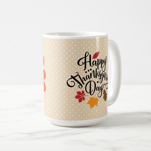 Thanksgiving Holiday Series 15 oz Classe Mug (Devant droit)