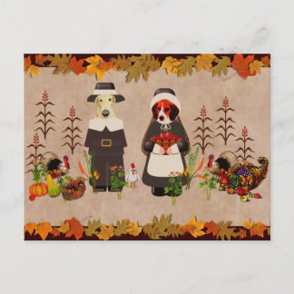 Thanksgiving Honden Feestdagenkaart