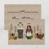 Thanksgiving Honden Kaart (Voorkant / Achterkant)