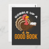 Thanksgiving Humor boeklezer Briefkaart (Voorkant / Achterkant)