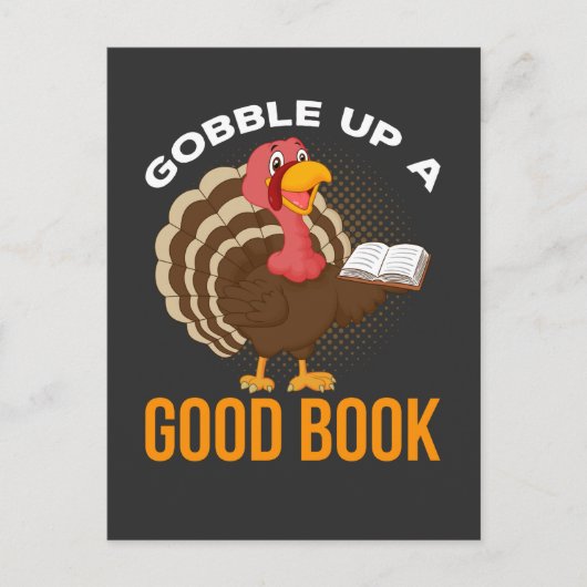 Thanksgiving Humor boeklezer Briefkaart (Voorkant)