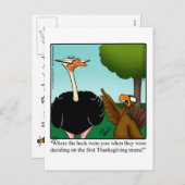 Thanksgiving Humor Briefkaart "Spectickles" (Voorkant / Achterkant)