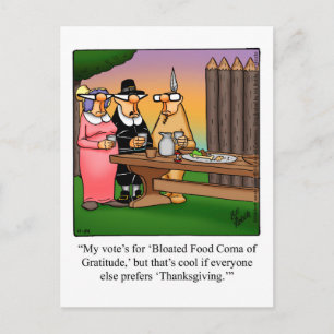 Thanksgiving Humor Briefkaart "Spectickles"