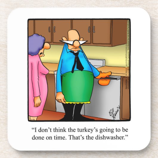Thanksgiving Humor Cork Backed Onderzetters (Voorkant)