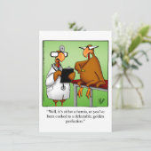 Thanksgiving Humor Invitatie Kaart (Staand voorkant)