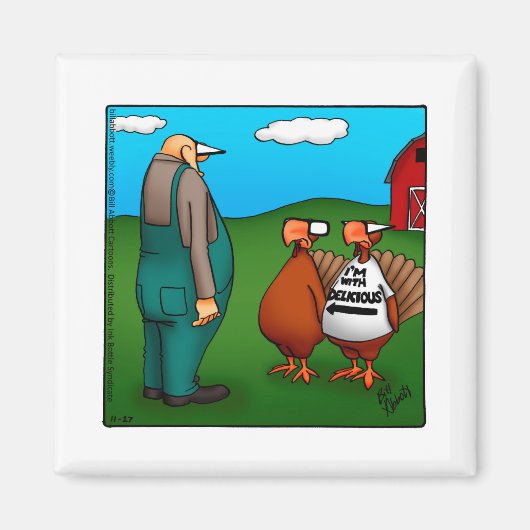 Thanksgiving Humor Magnet Gift Magneet (Voorkant)