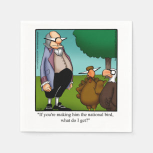 Thanksgiving Humor Papieren servetten
