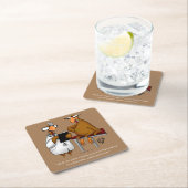 Thanksgiving Humor Partij Onderzetters (Insitu)