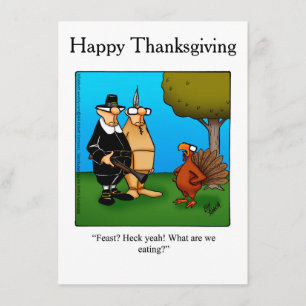 Thanksgiving Humor Uitnodigingen