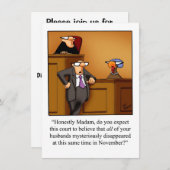 Thanksgiving Humor Uitnodigingen "Spectickles" (Voorkant / Achterkant)