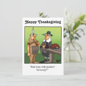 Thanksgiving Humor Uitnodigingen "Spectickles" (Staand voorkant)