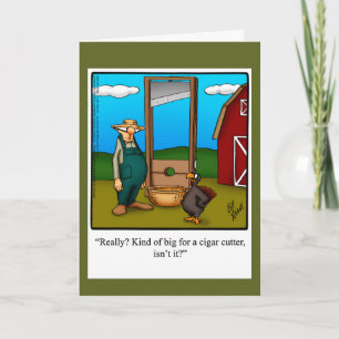 Thanksgiving Humor Wenskaart "Spectickles" Feestdagen Kaart