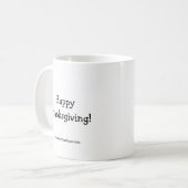 Thanksgiving Humour café Mug (Devant gauche)
