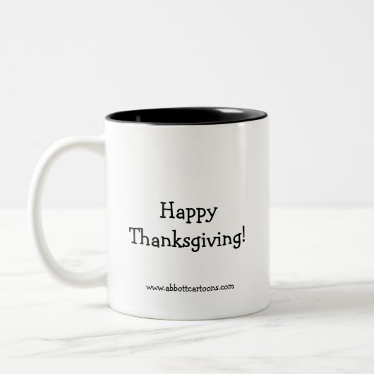 Thanksgiving Humour café Mug (Gauche)