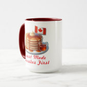 Thanksgiving Humour Canada Funny Pancake breakfast Mok (Voorkant links)