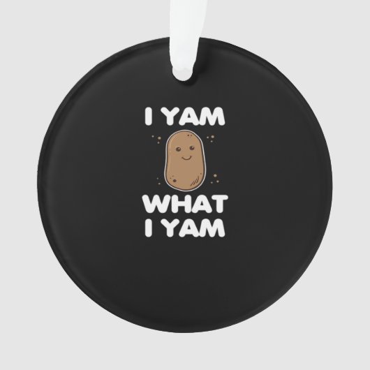 Thanksgiving I Yam What I Yam Funny Fall Classic (devant)