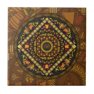 Thanksgiving Icons Tile Tegeltje