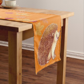 Thanksgiving in de herfst van egel korte tafelloper (Voorbeeld)