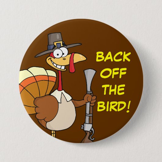 Thanksgiving in gijzeling ronde button 7,6 cm (Voorkant)