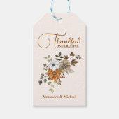 Thanksgiving in het najaar cadeaulabel (Voorkant)