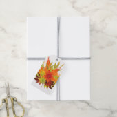 Thanksgiving in het najaar cadeaulabel (Met Touw)