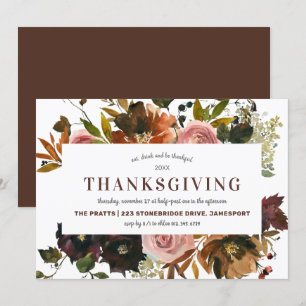 Thanksgiving in het najaar kaart