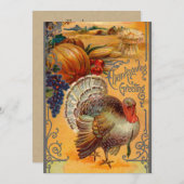 Thanksgiving Invitaties Kaart (Voorkant / Achterkant)