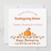 thanksgiving invitation card (Devant)