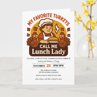 Thanksgiving Invitation Card Kaart