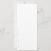 Thanksgiving Invitation Pumpkin Pie Kaart (Achterkant)